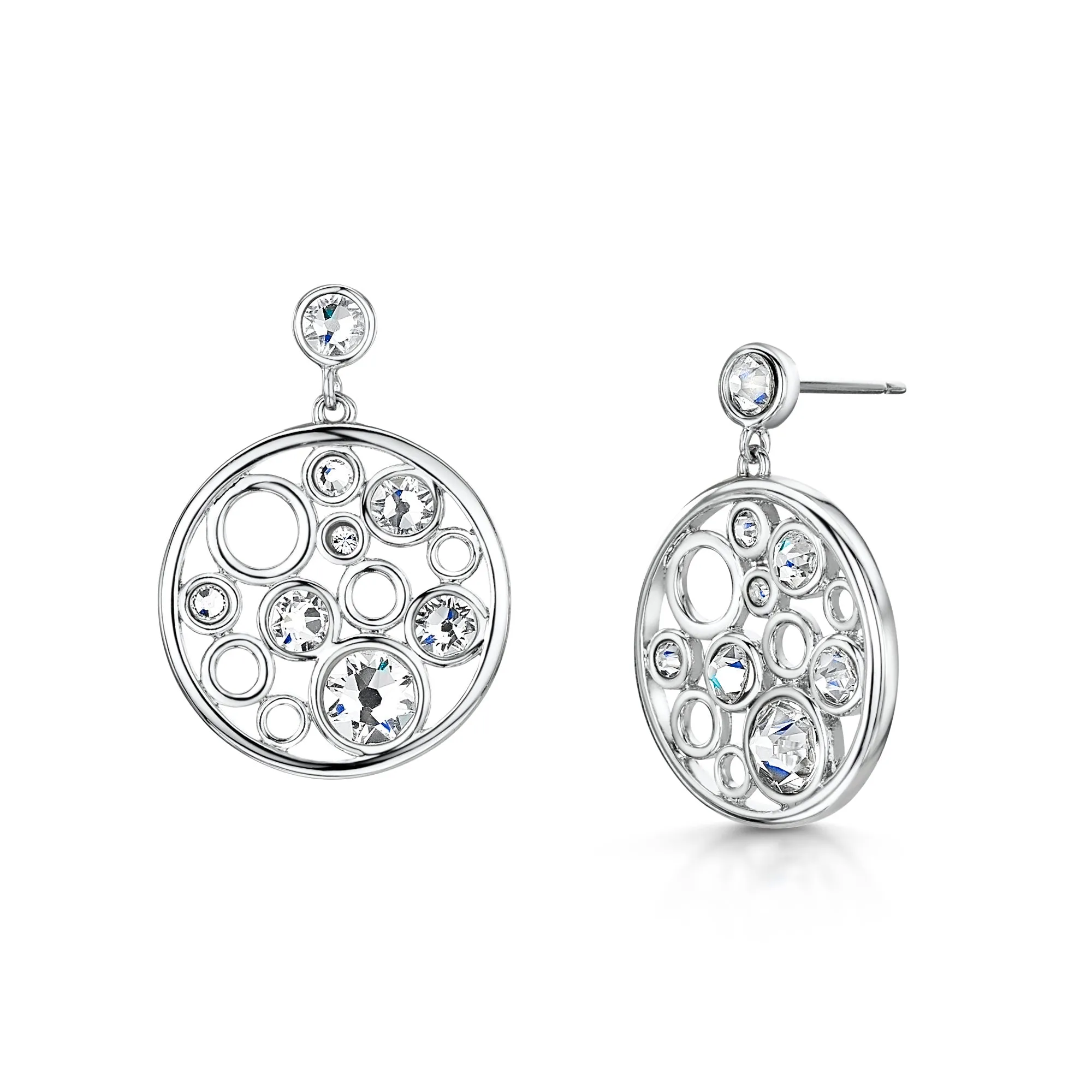 Phoebe Earring - Rhodium