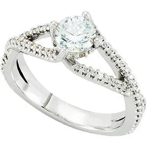 Platinum 1/6 CTW Diamond Band, Size 7