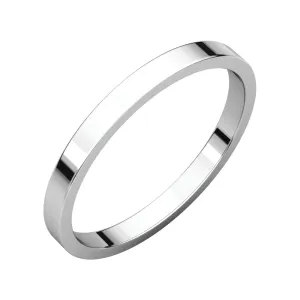Platinum 2mm Flat Band, Size 4.5