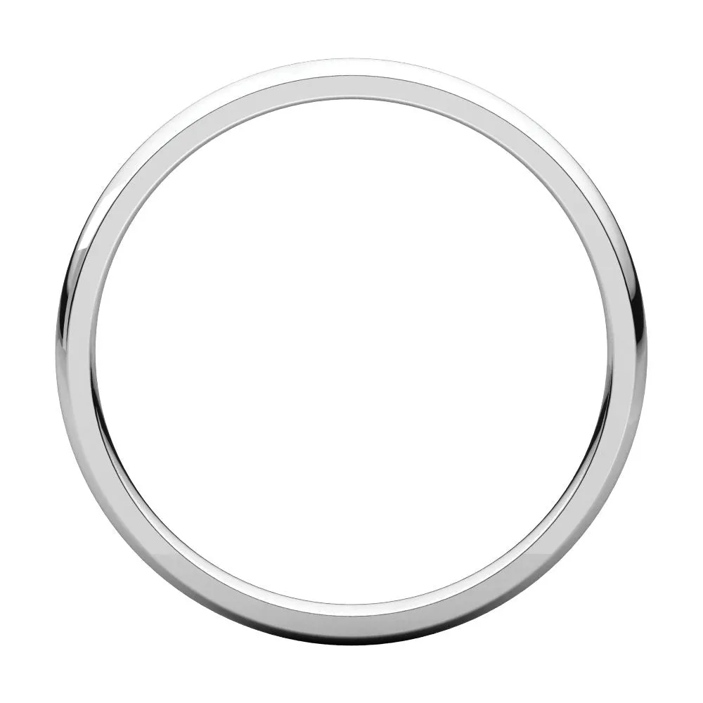 Platinum 2mm Light Comfort Fit Band, Size 6.5