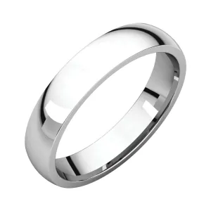 Platinum 4mm Light Comfort Fit Band, Size 4
