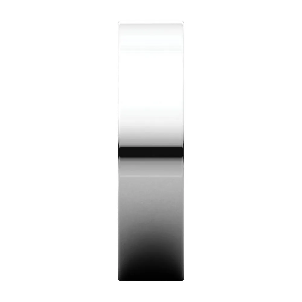 Platinum 5mm Flat Band, Size 9.5