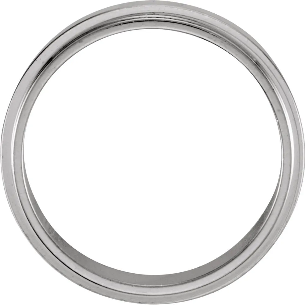 Platinum 5mm Flat Edge Band Size 11