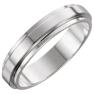 Platinum 5mm Flat Edge Band Size 11
