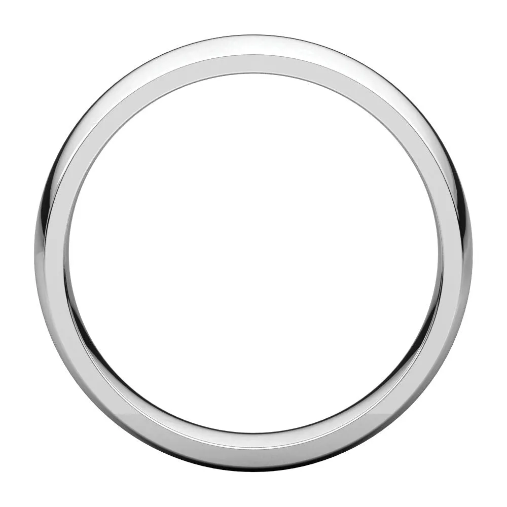 Platinum 5mm Light Comfort Fit Band, Size 8