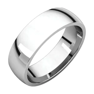 Platinum 6mm Light Comfort Fit Band, Size 10.5