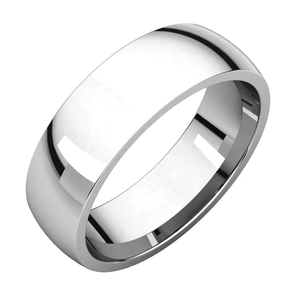 Platinum 6mm Light Comfort Fit Band, Size 10.5