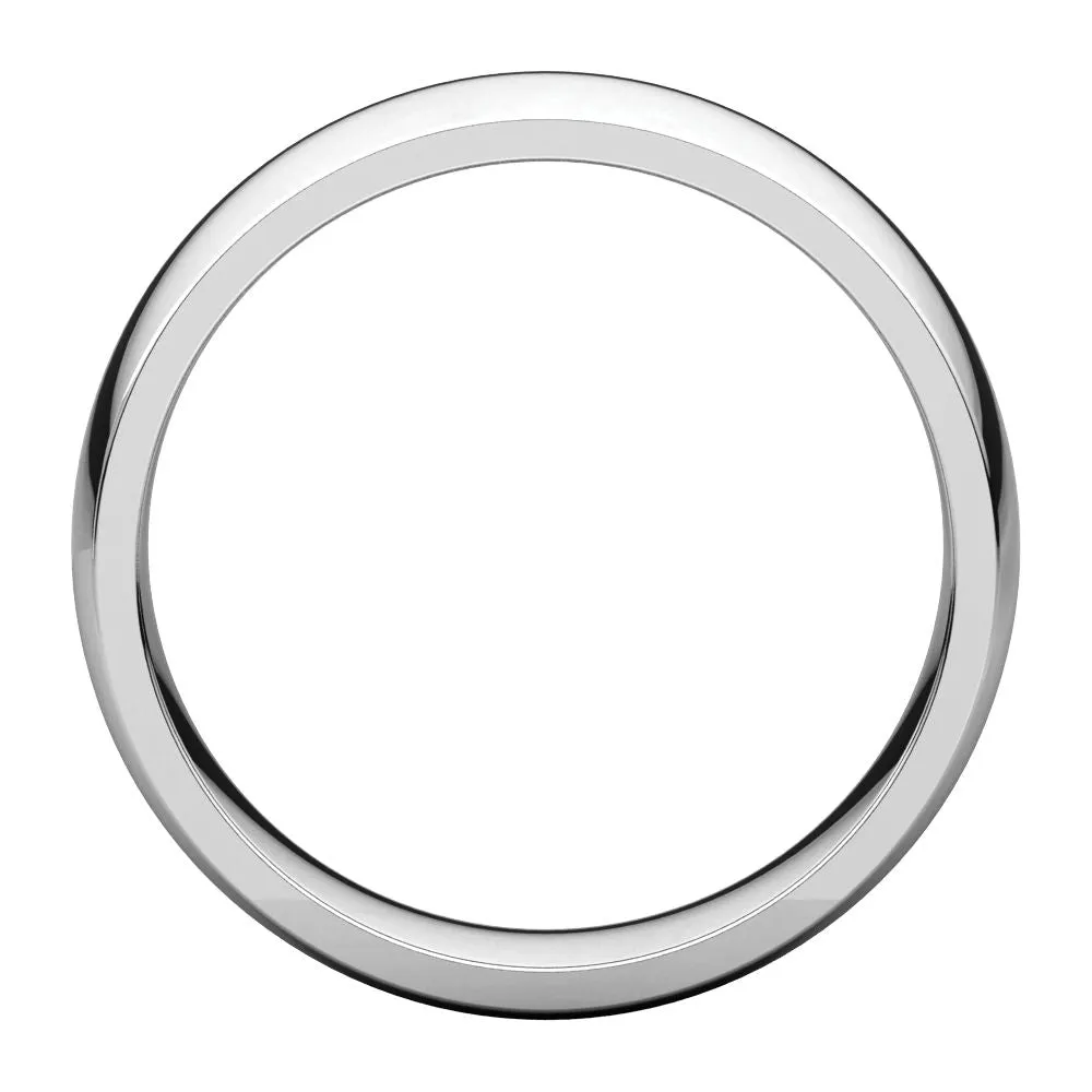 Platinum 6mm Light Comfort Fit Band, Size 10.5