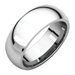 Platinum 7mm Comfort Fit Band, Size 10