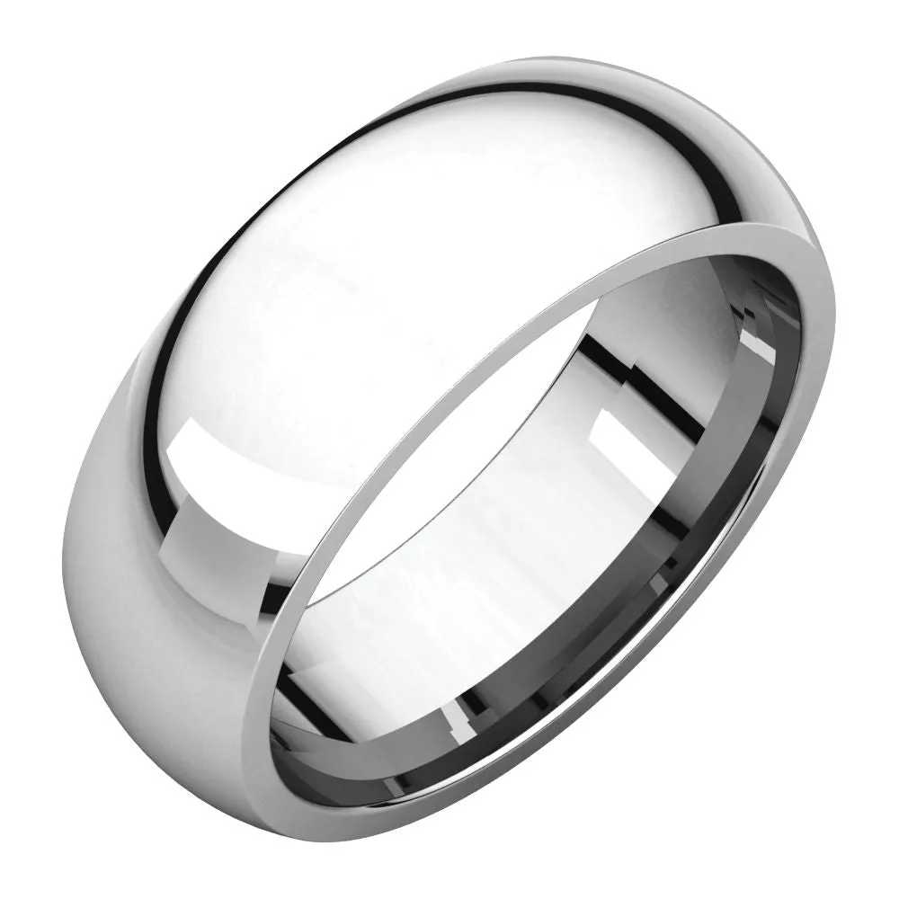 Platinum 7mm Comfort Fit Band, Size 10