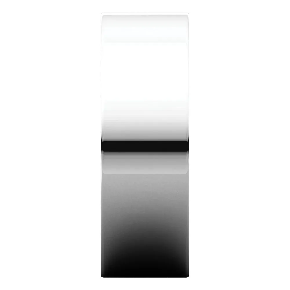 Platinum 7mm Flat Comfort Fit Band, Size 10