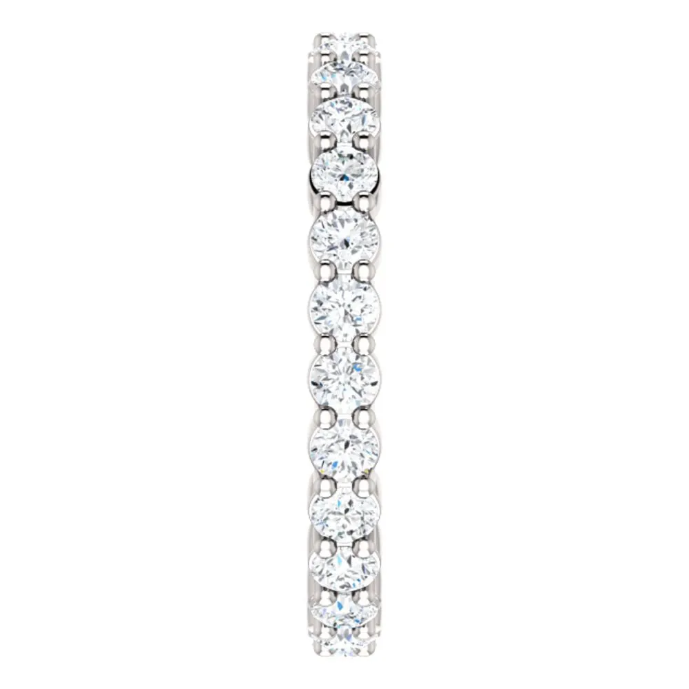 Platinum Eternity Band Mounting Size 7