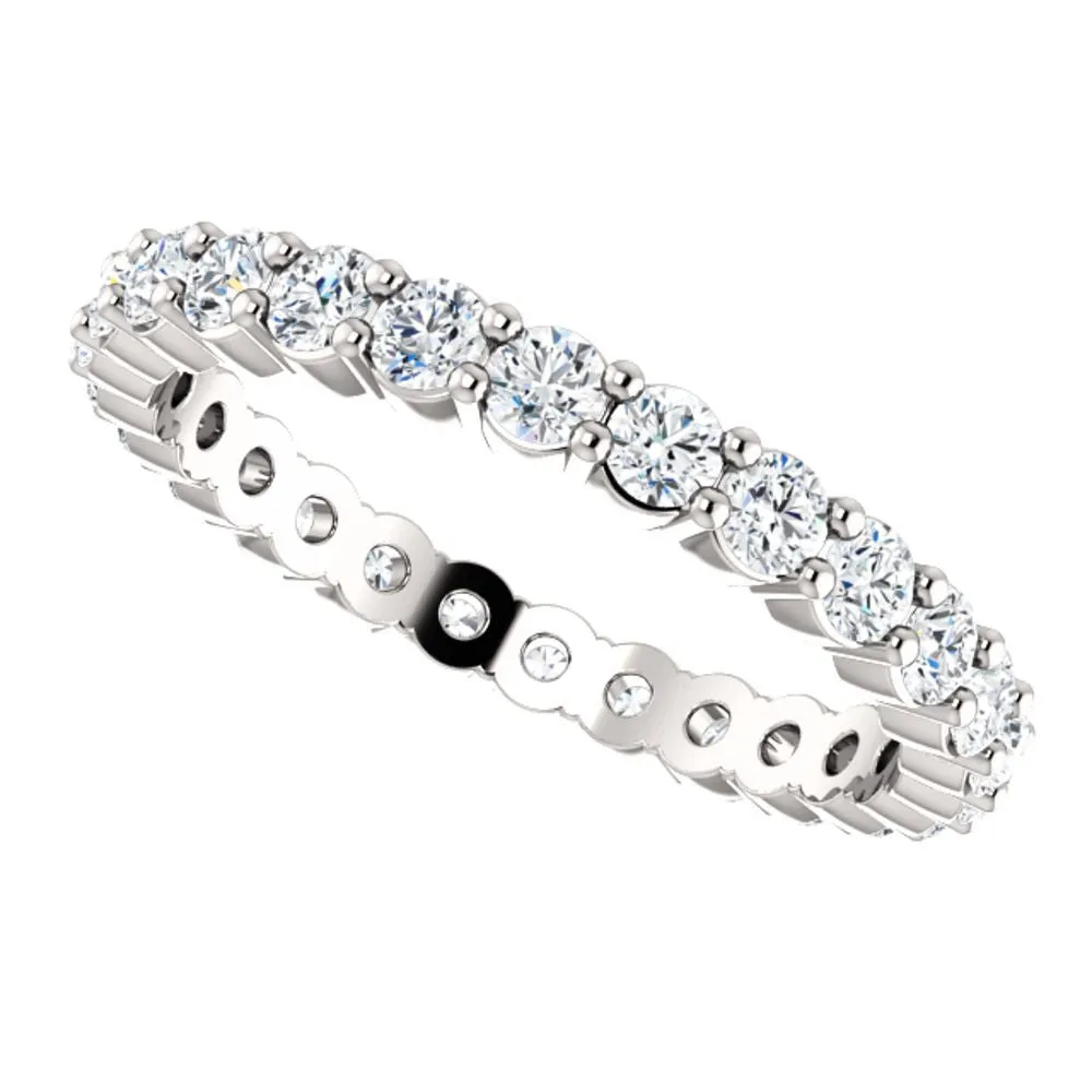 Platinum Eternity Band Mounting Size 7