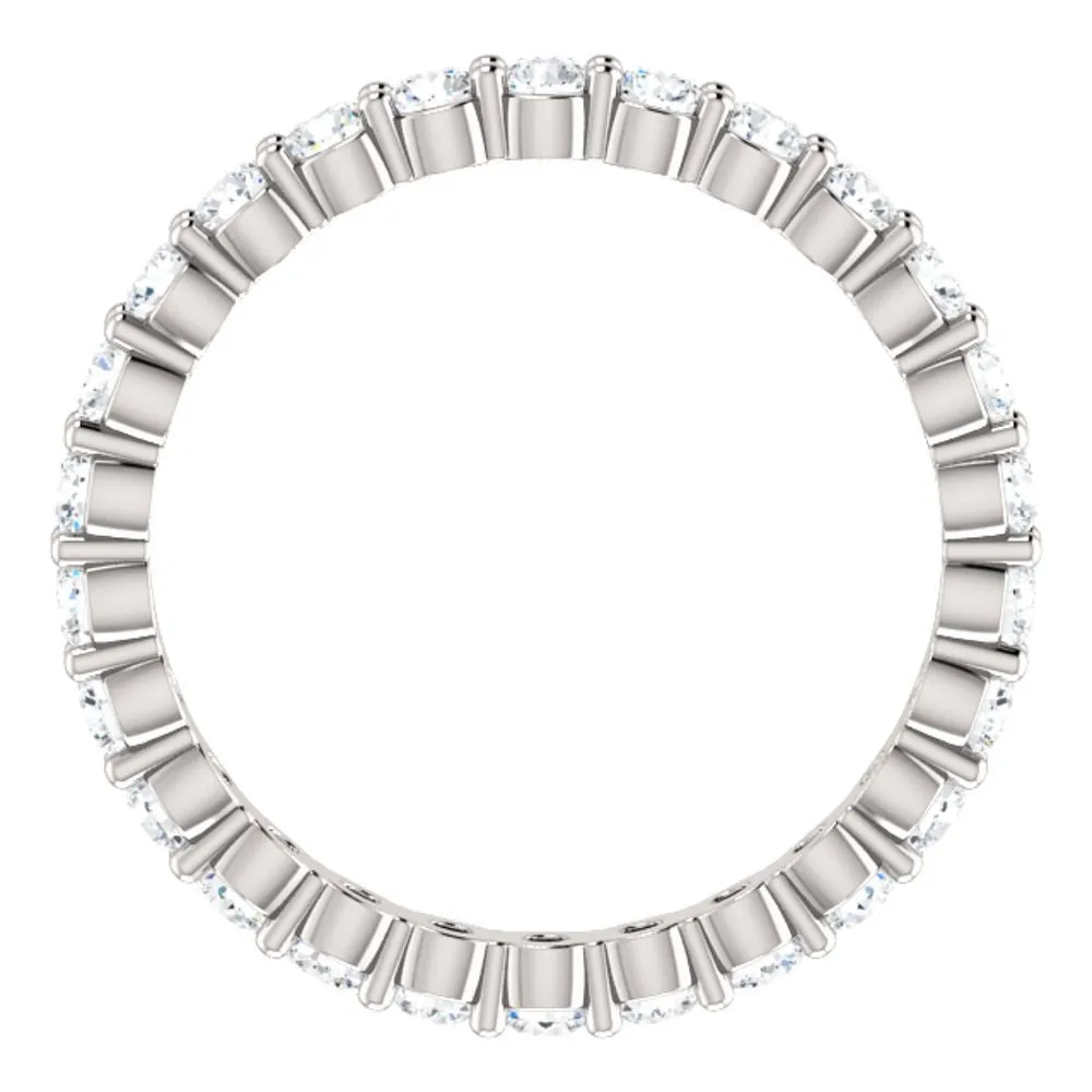 Platinum Eternity Band Mounting Size 7