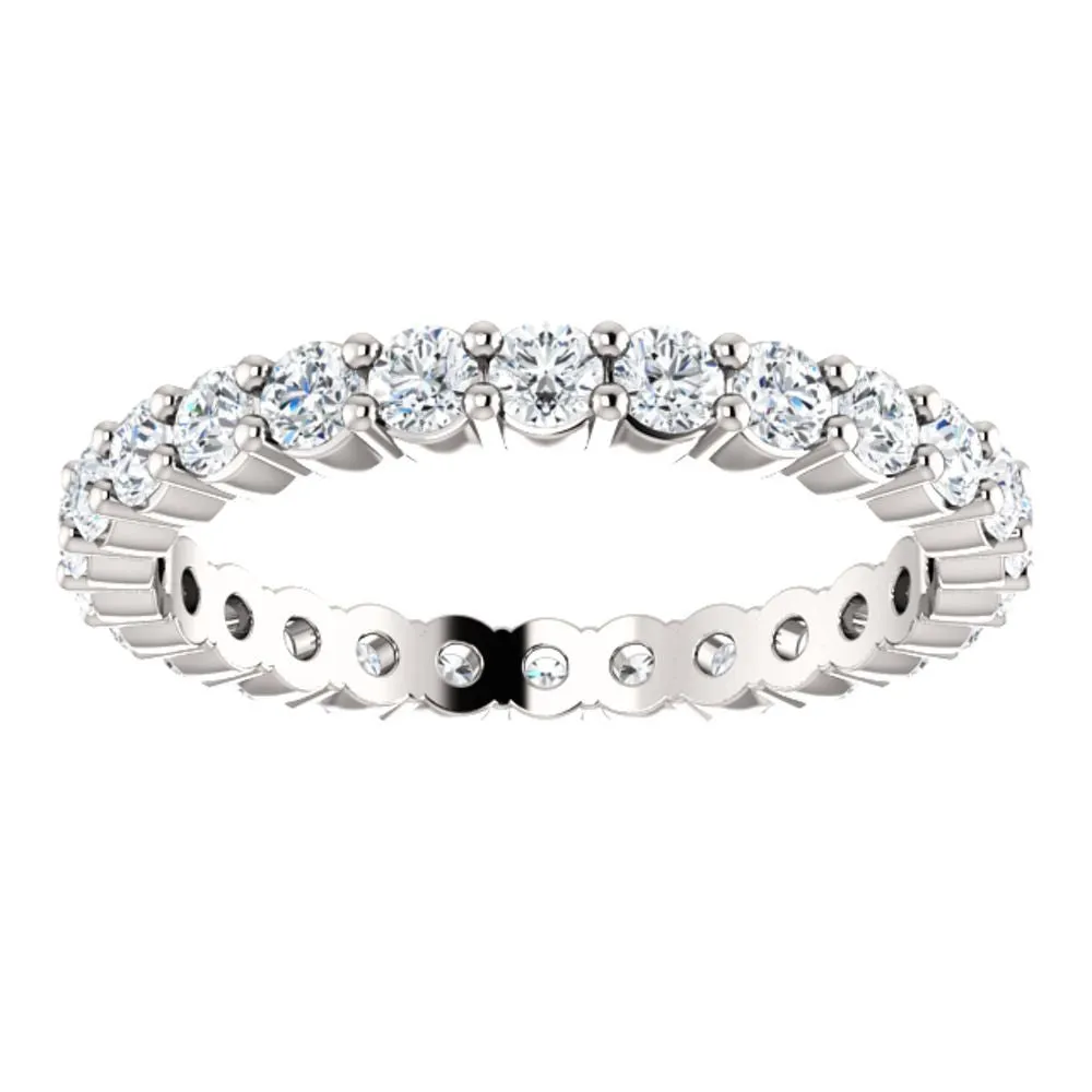 Platinum Eternity Band Mounting Size 7