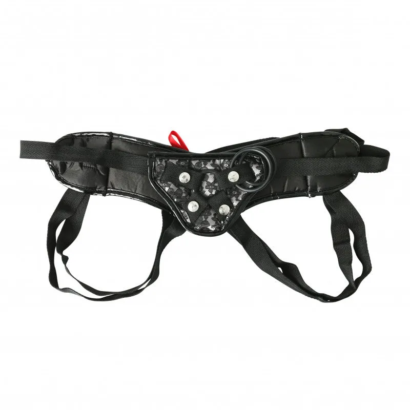 Platinum Lace Corsette Strap-On