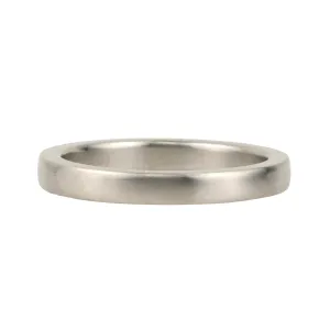 Platinum "Flattish Band" Ring