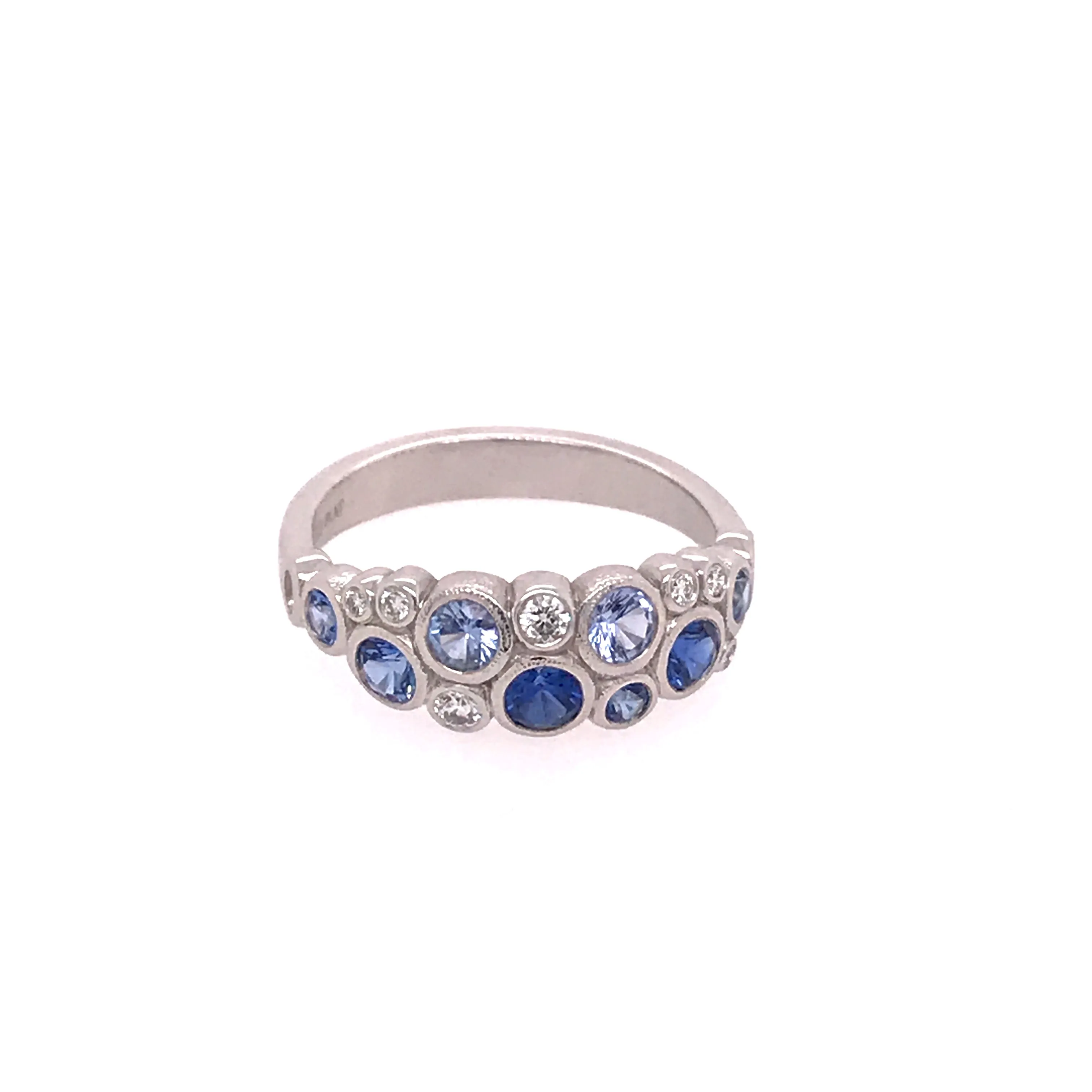 Platinum, Sapphire and Diamond Ring