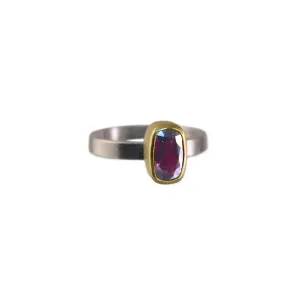 Red Spinel Stacking Ring