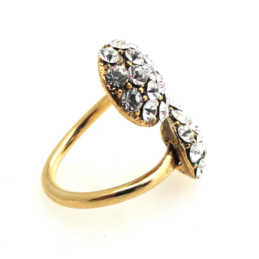 Rhinestone circular ring