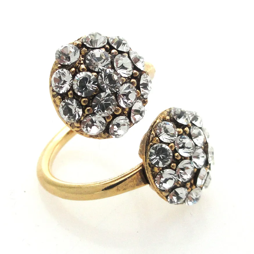 Rhinestone circular ring