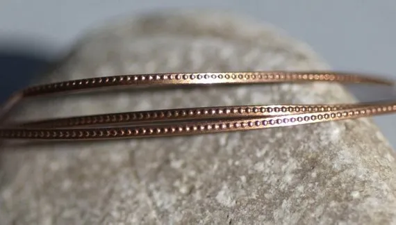 Ring wire - Tiny Dots - 1mm x .5mm