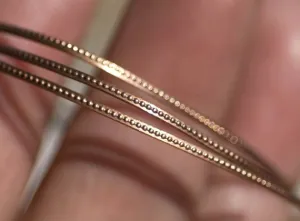 Ring wire - Tiny Dots - 1mm x .5mm