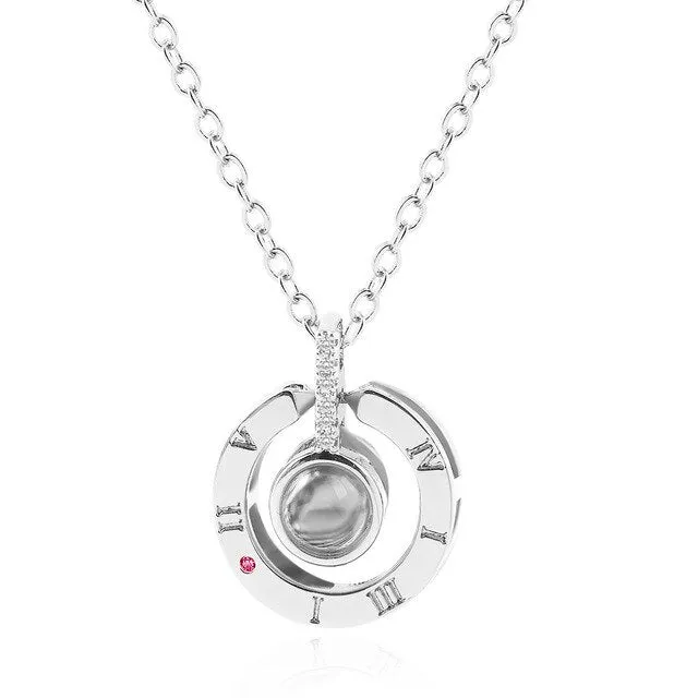 Rings Necklaces 100 language i love you Projection Jewelry Valentine or anytime gift