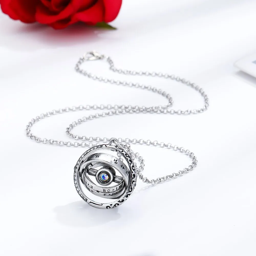 Rings Necklaces 100 language i love you Projection Jewelry Valentine or anytime gift