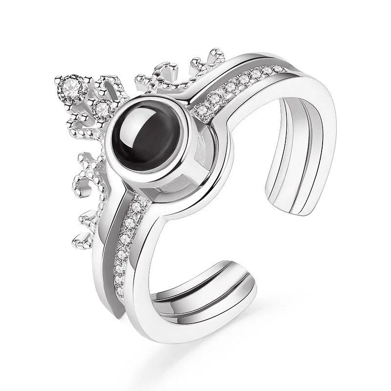 Rings Necklaces 100 language i love you Projection Jewelry Valentine or anytime gift