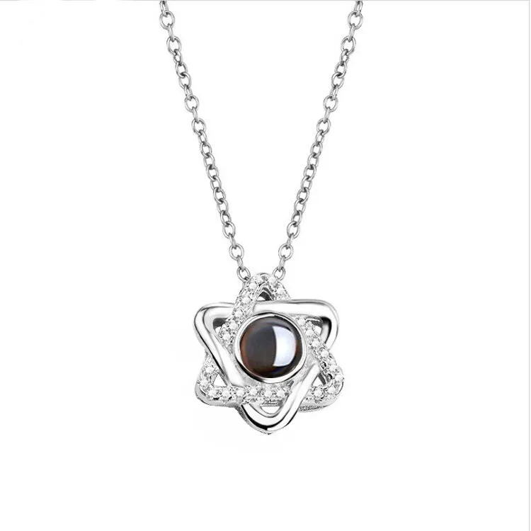 Rings Necklaces 100 language i love you Projection Jewelry Valentine or anytime gift