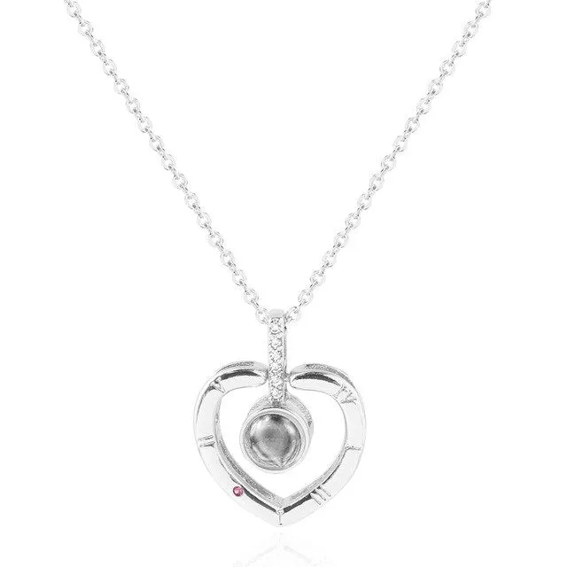 Rings Necklaces 100 language i love you Projection Jewelry Valentine or anytime gift