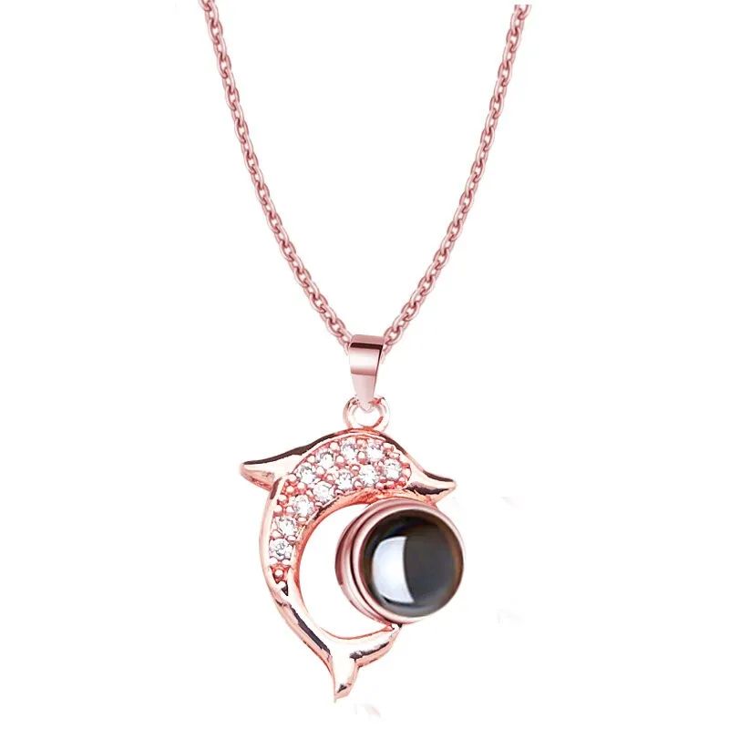 Rings Necklaces 100 language i love you Projection Jewelry Valentine or anytime gift
