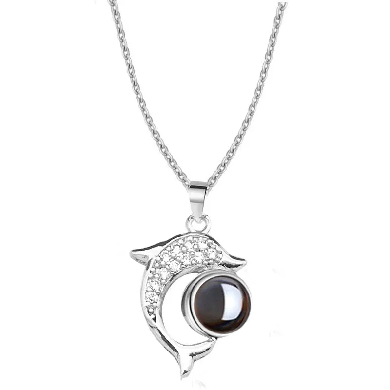 Rings Necklaces 100 language i love you Projection Jewelry Valentine or anytime gift