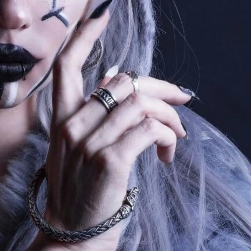 Runic Circle Bronze Ring