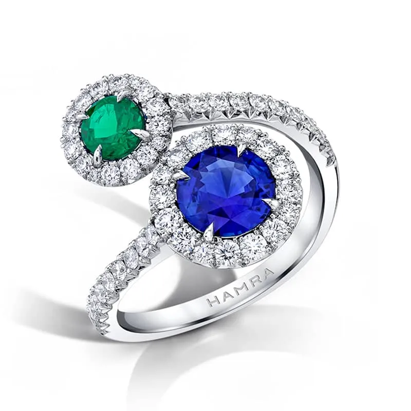 Sapphire & Emerald Ring