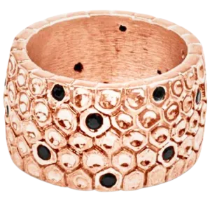 Sapphire Honeycomb Ring