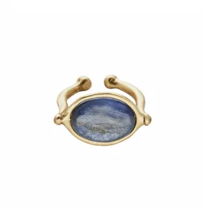 Saturn Kyanite Adjustable Ring