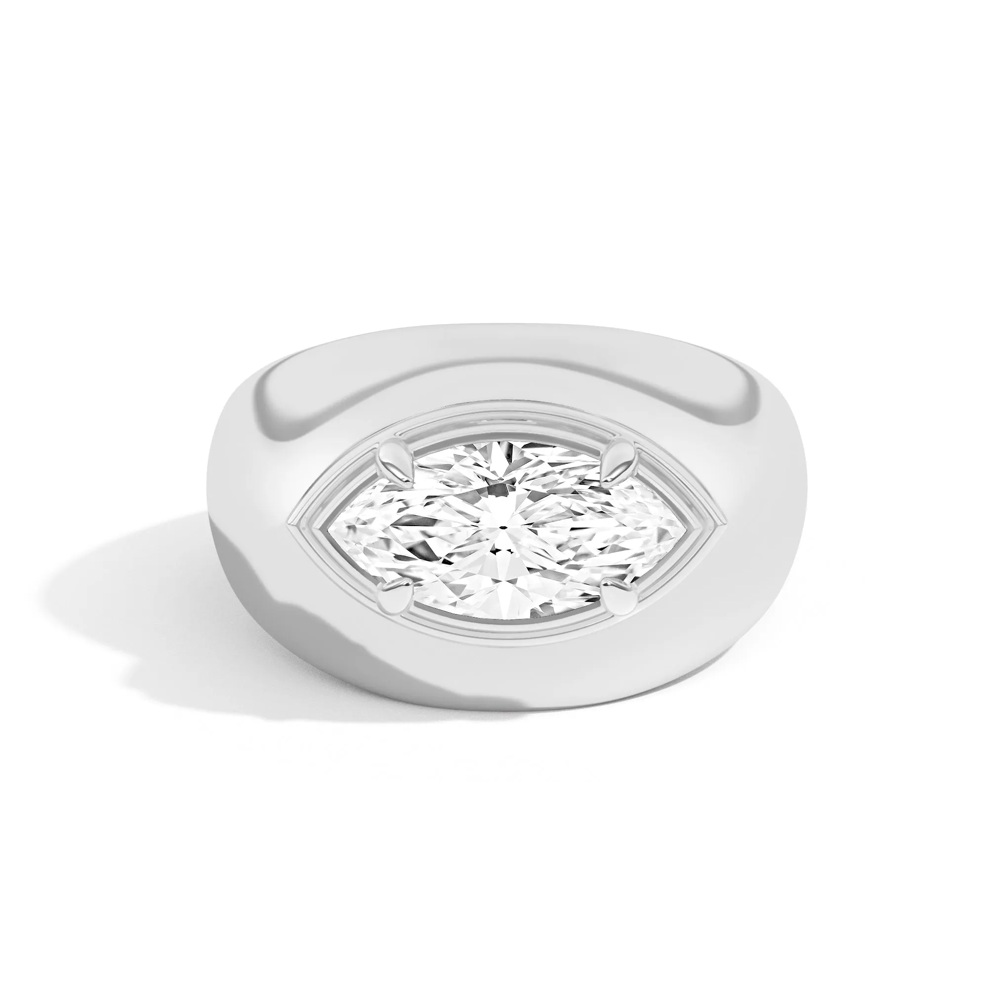 Scarpa Marquise Double Bezel Bombe Ring