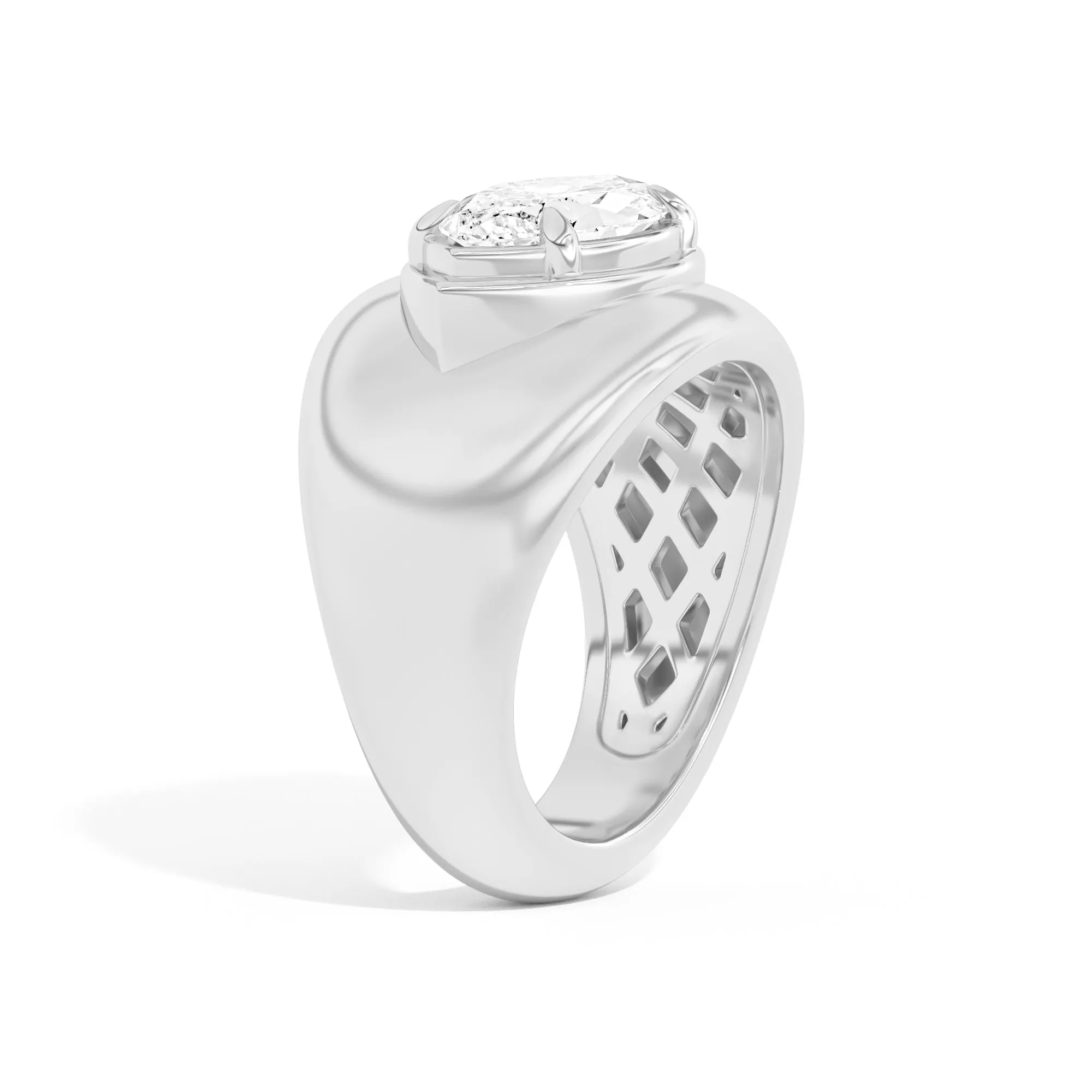 Scarpa Marquise Double Bezel Bombe Ring