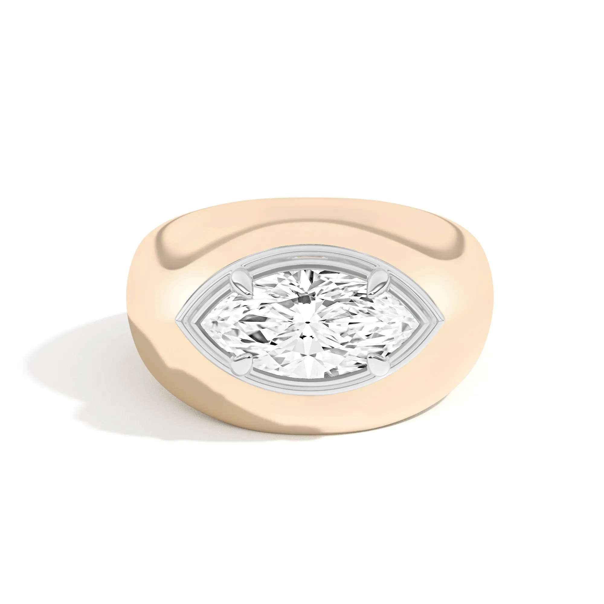 Scarpa Marquise Double Bezel Bombe Ring