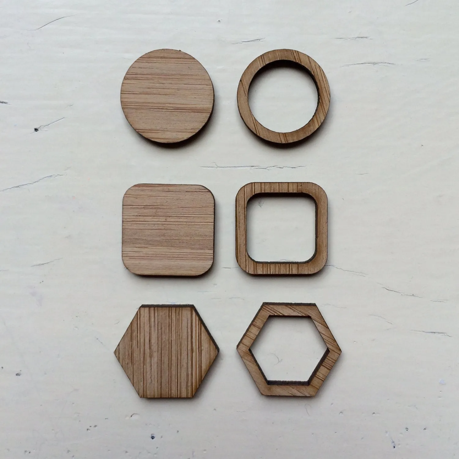 Set of 6: 30mm Bezels Choose from 4 shapes