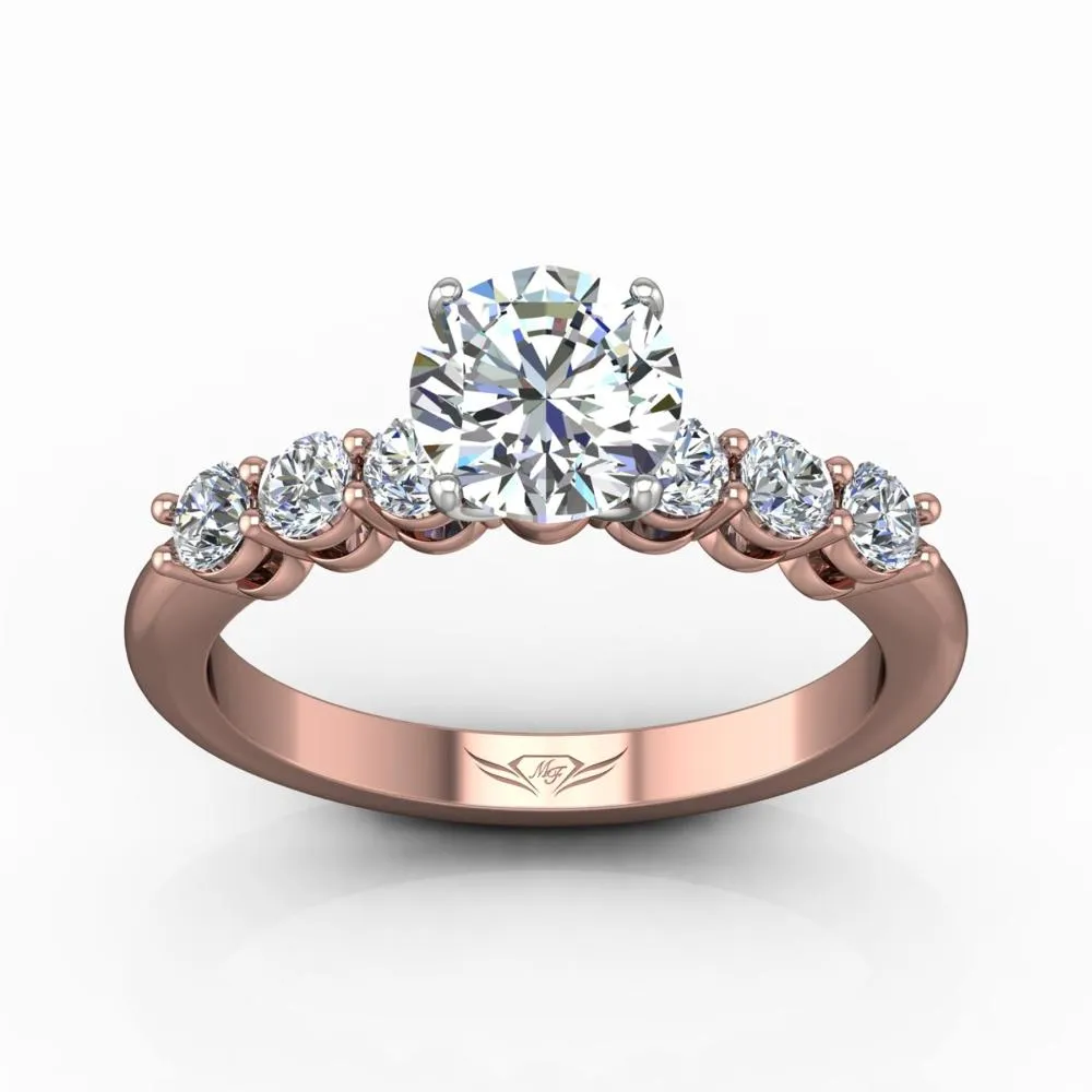 Shared Prong Engagement Ring