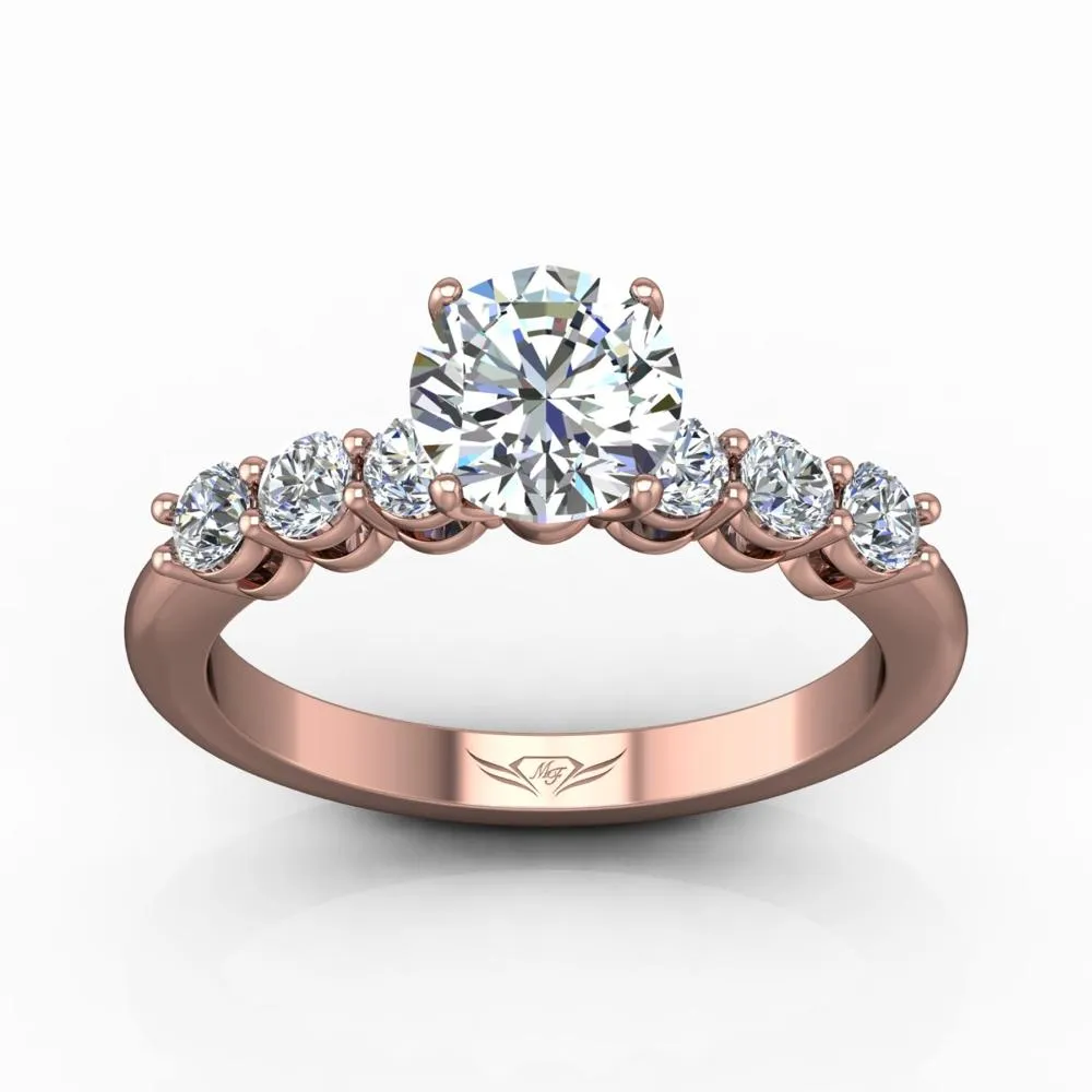 Shared Prong Engagement Ring