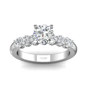 Shared Prong Engagement Ring