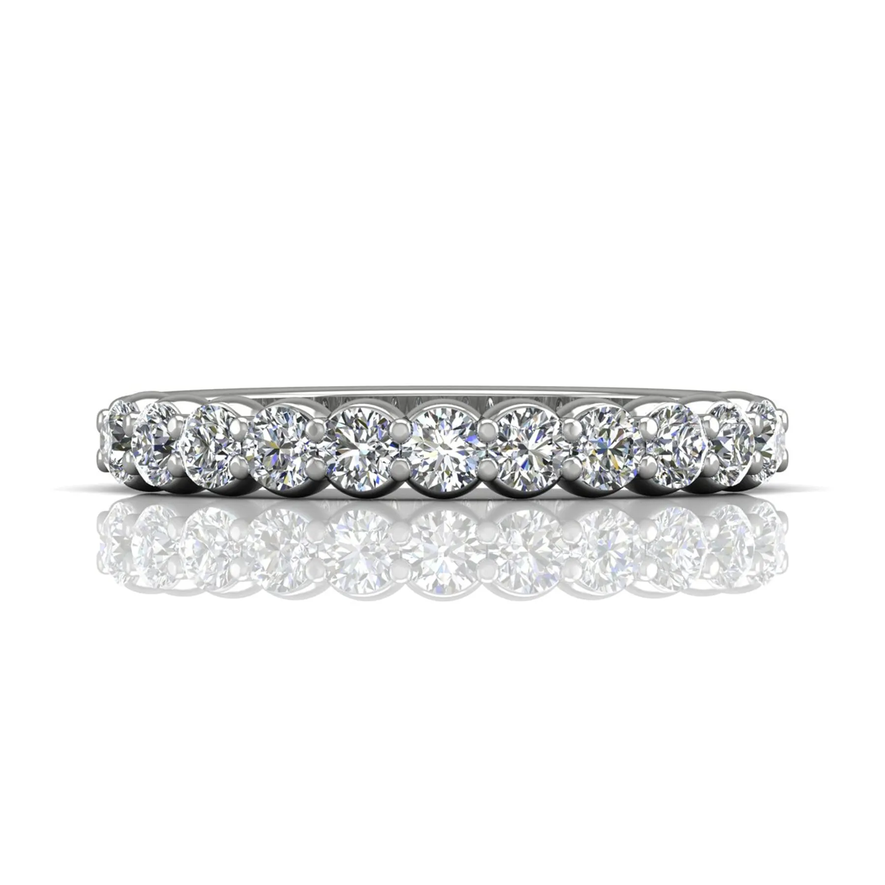 Shared Prong Wedding Band