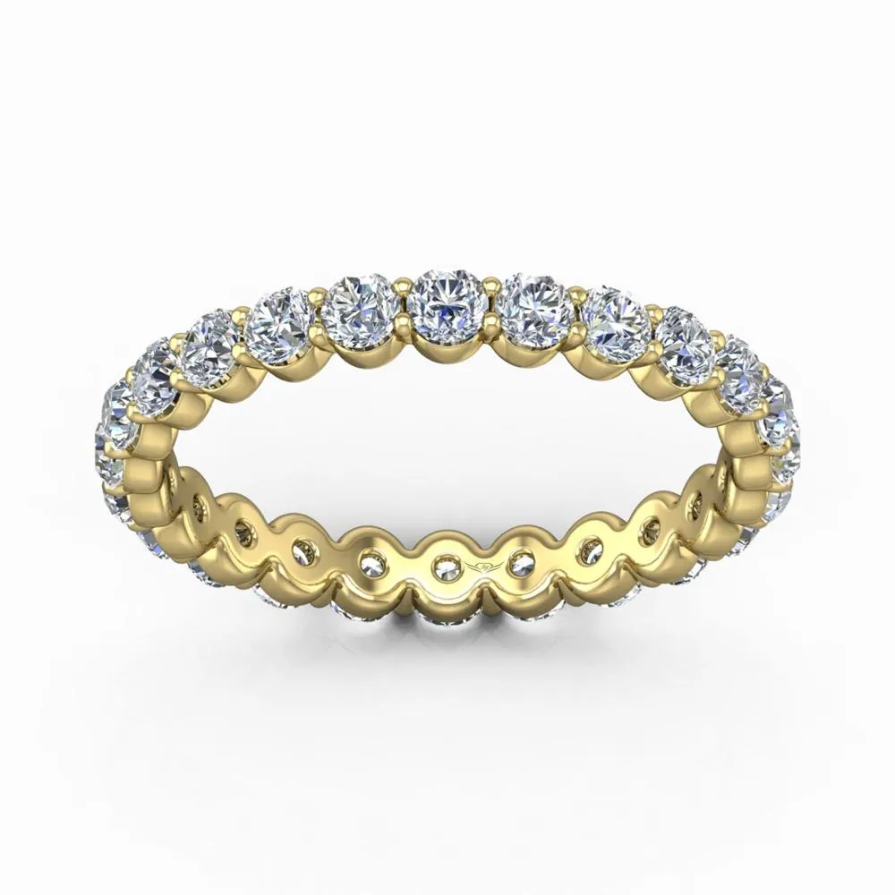 Shared Prong Wedding Band