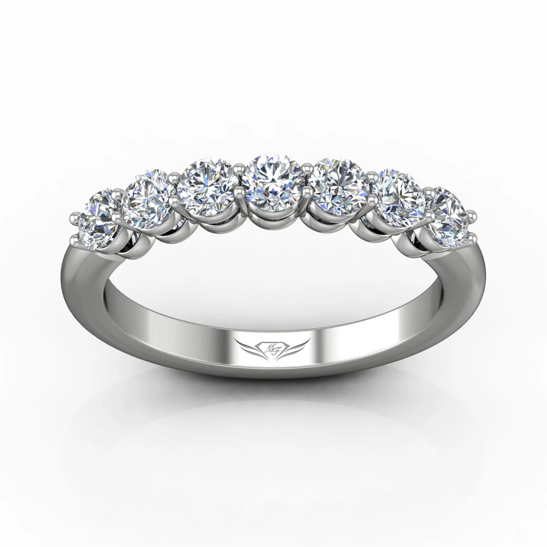 Shared Prong Wedding Band
