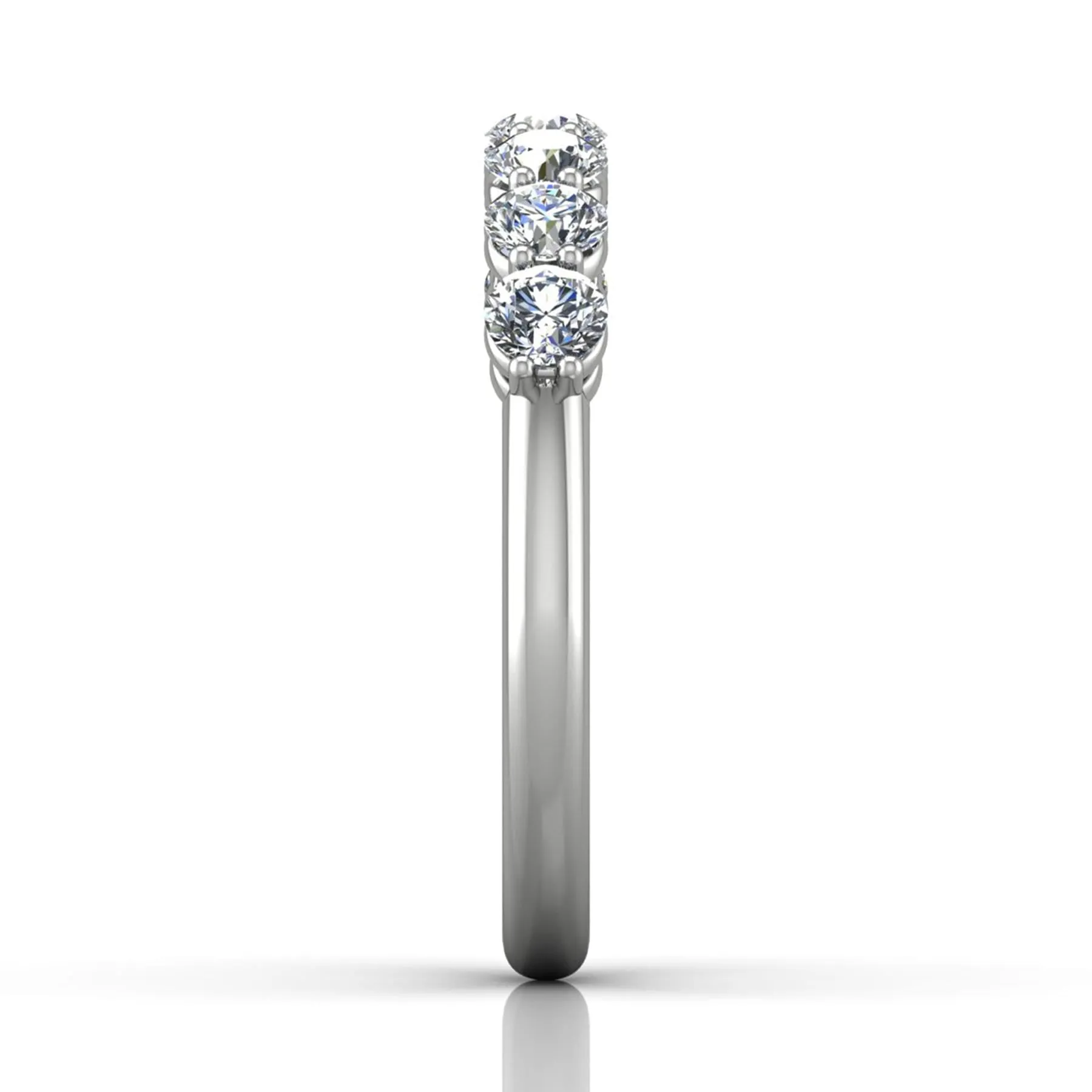 Shared Prong Wedding Band