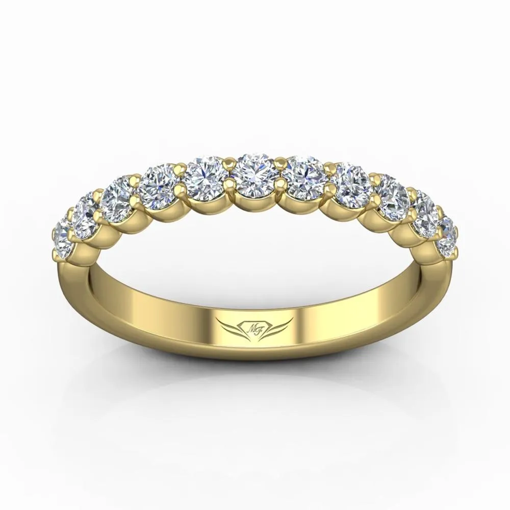 Shared Prong Wedding Band
